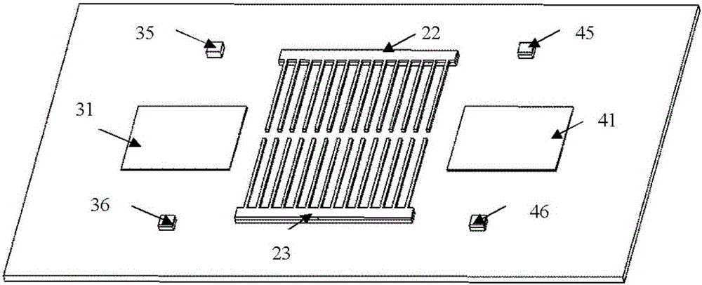 Metal microstructure electric field sensor