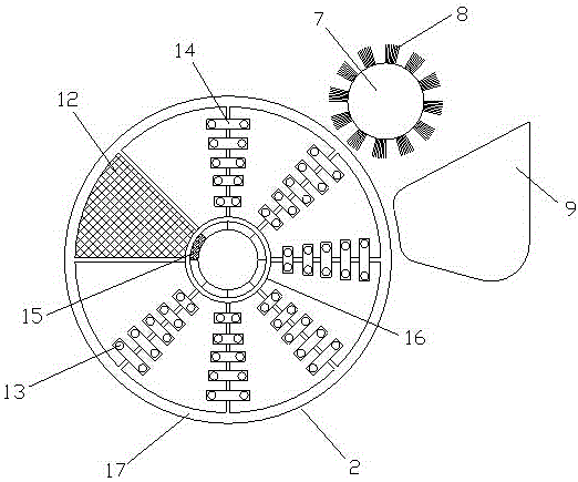 Front and rear end-mounted compaction wheel device for road roller and operation method thereof