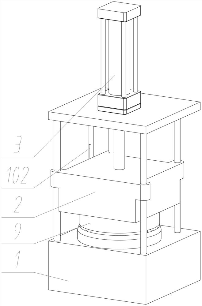 Pre-positioning type rubber product cutting device