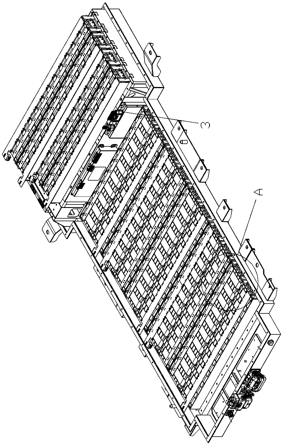 Lithium battery pack with self-heating system