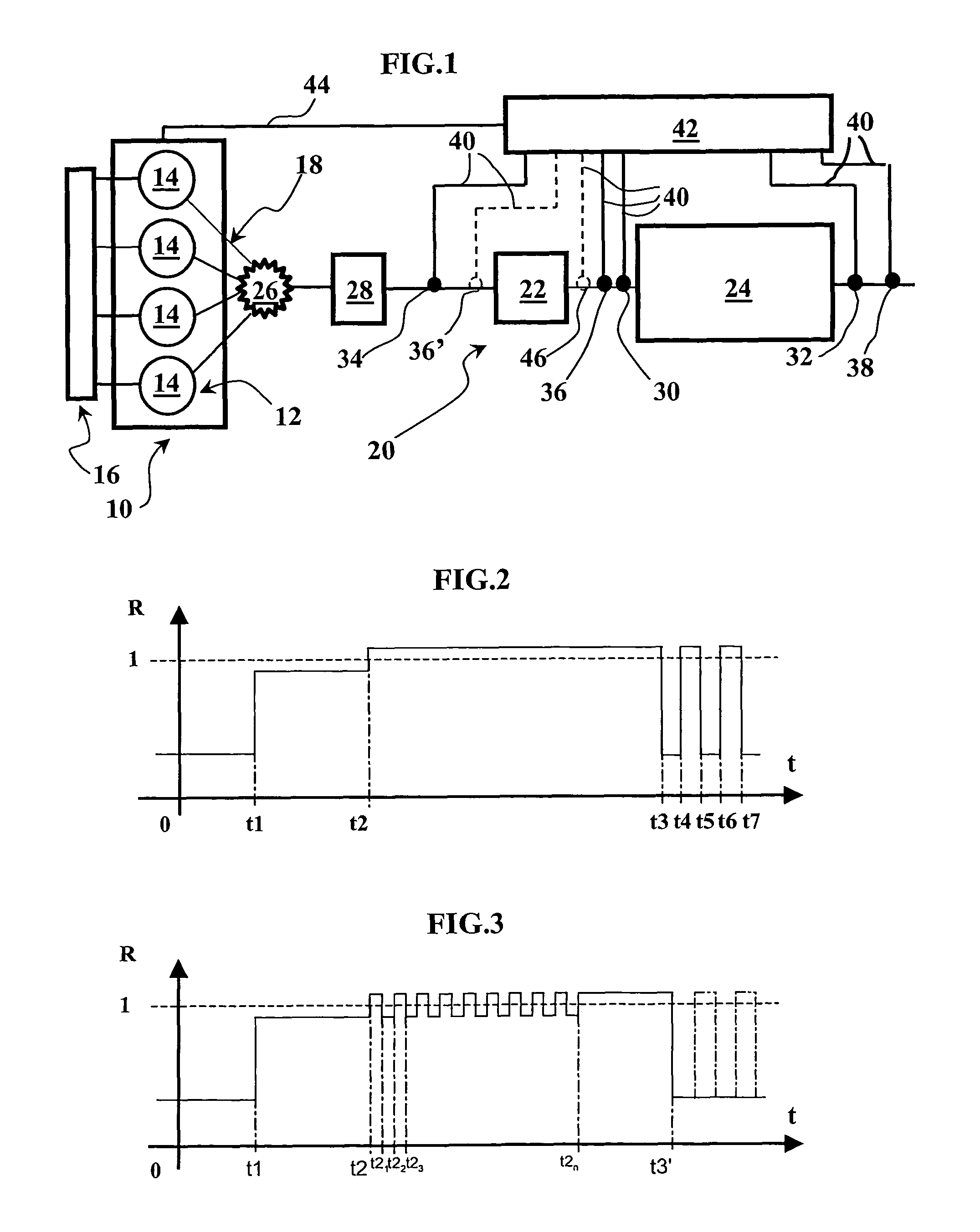 Method and device intended for desulfation of a nitric oxide trap and regeneration of a particle filter