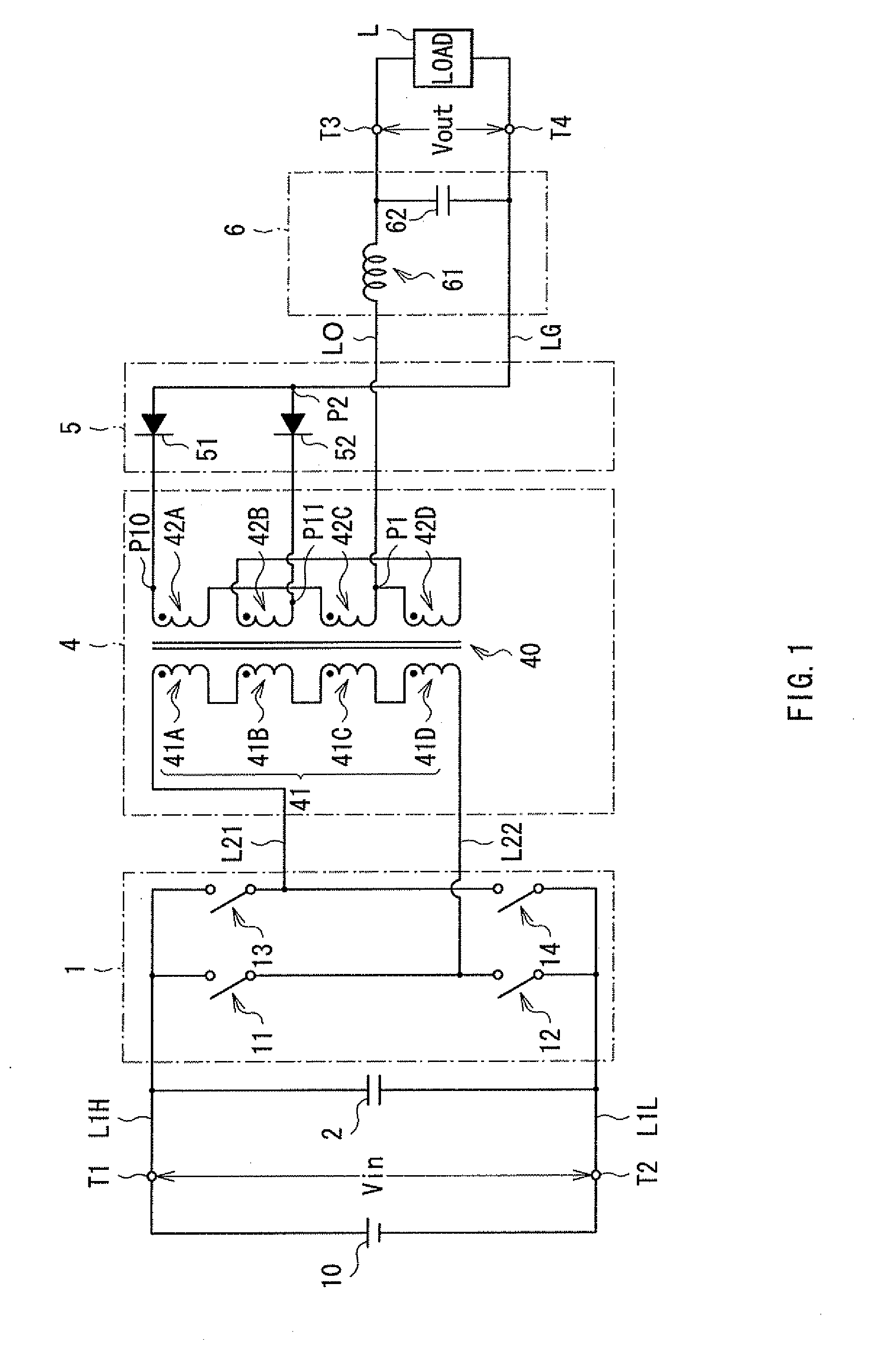 Transformer and switching power supply unit