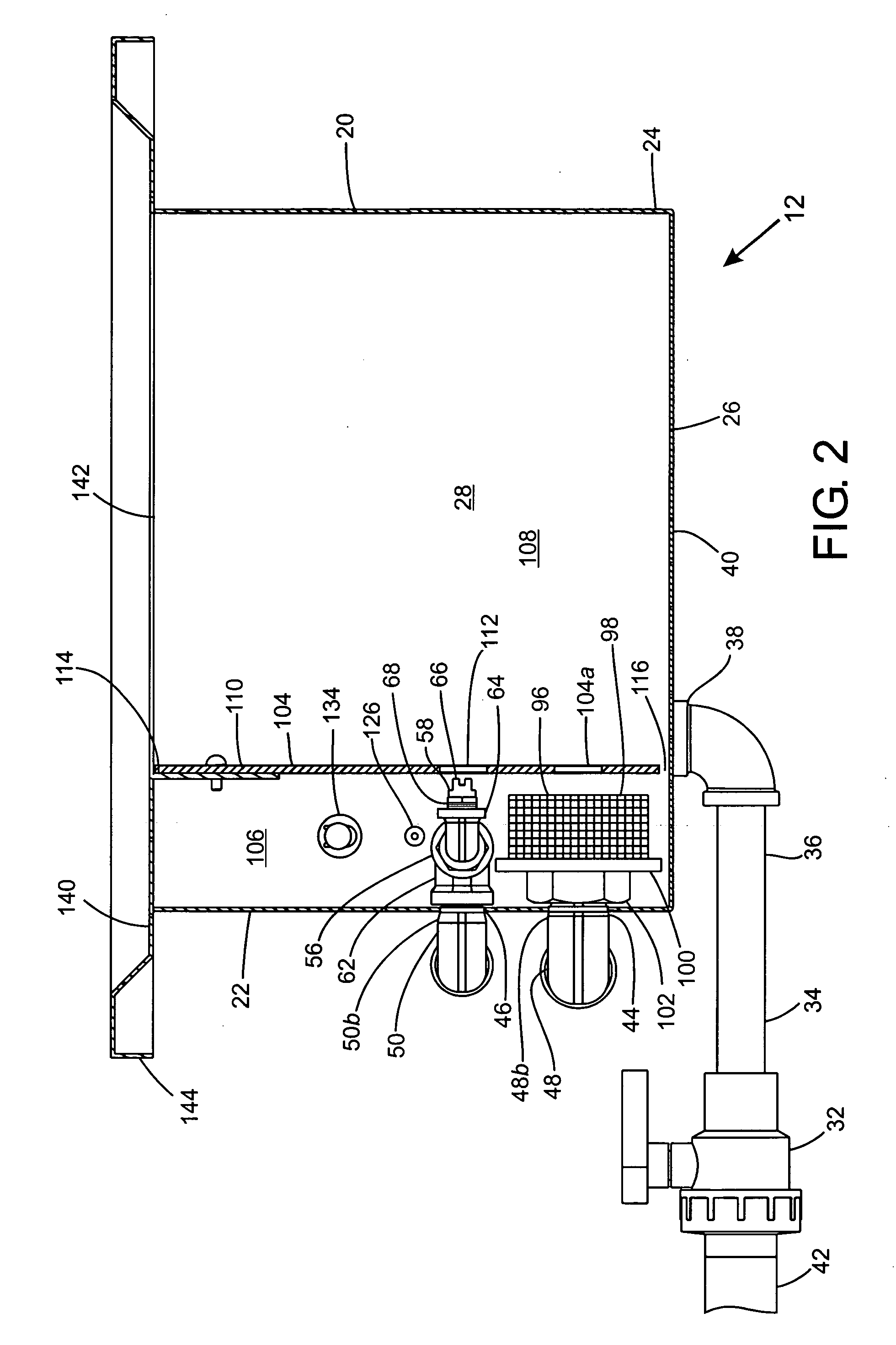 Apparatus and method of removing water soluble support material from a rapid prototype part