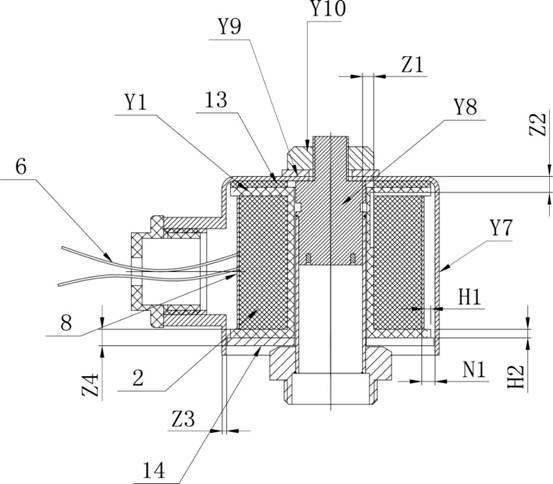 Electromagnetic coil structure for electromagnetic valve