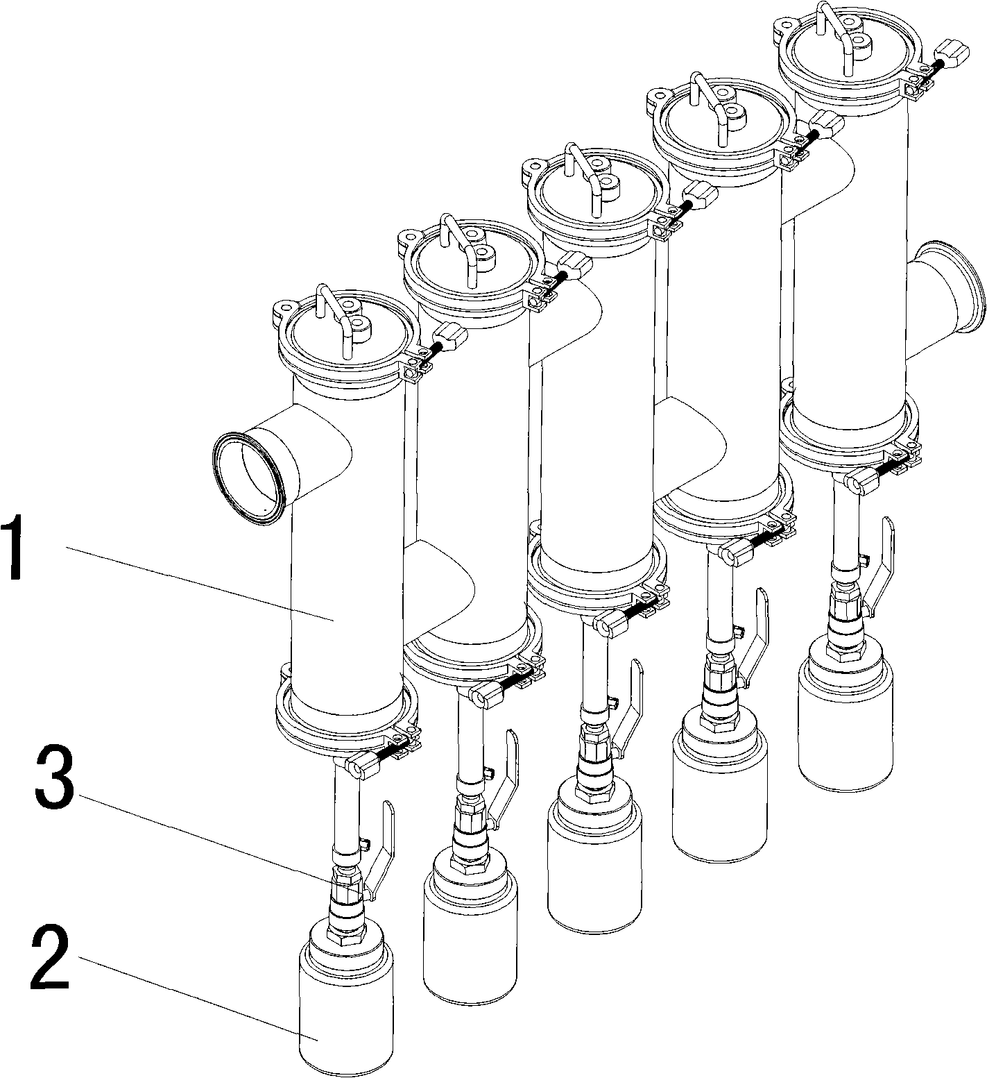 Reflux brazier soldering flux collection device and using method thereof