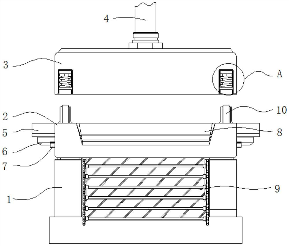 A magnetic core forming mold