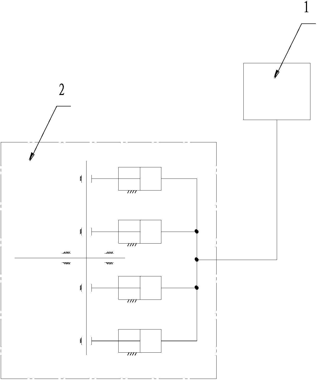 Front-oscillation center spray pipe load simulating friction loading device