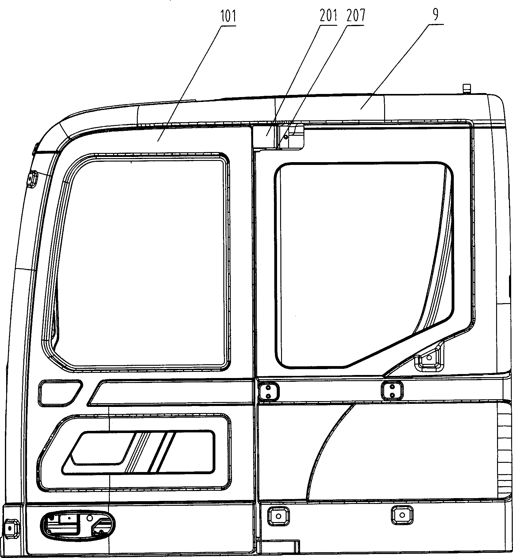 Driver's cabin of engineering machinery