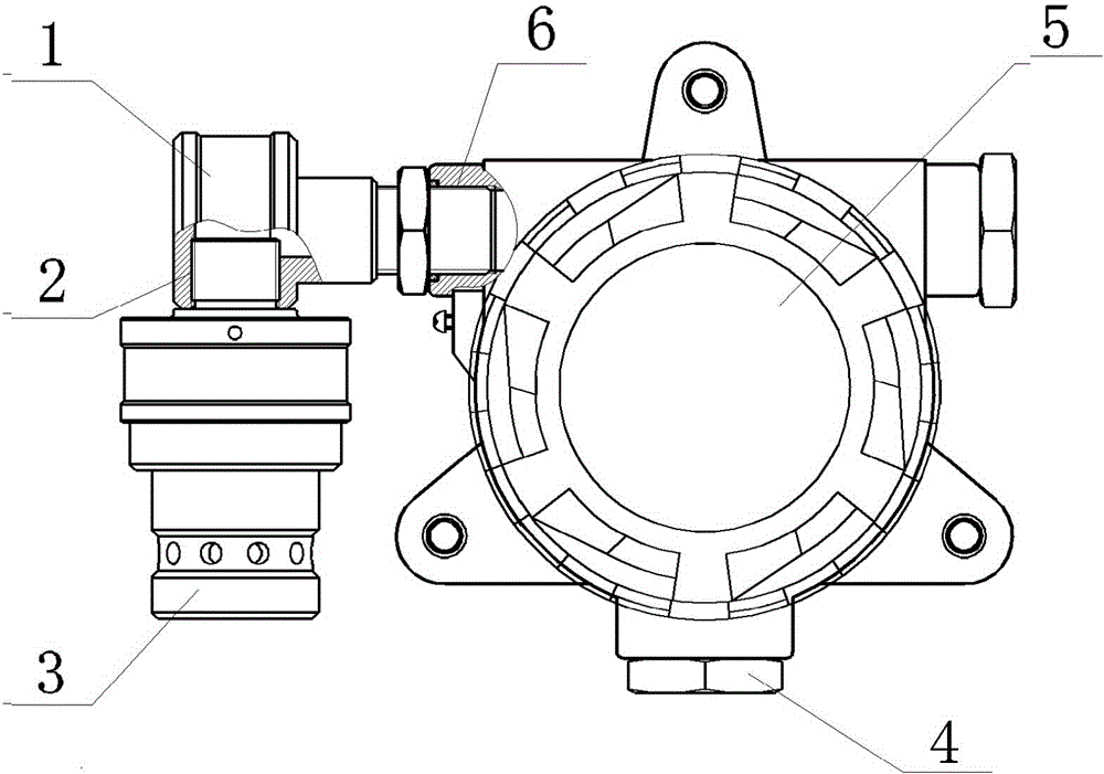 Bend reducer of anti-explosion structure