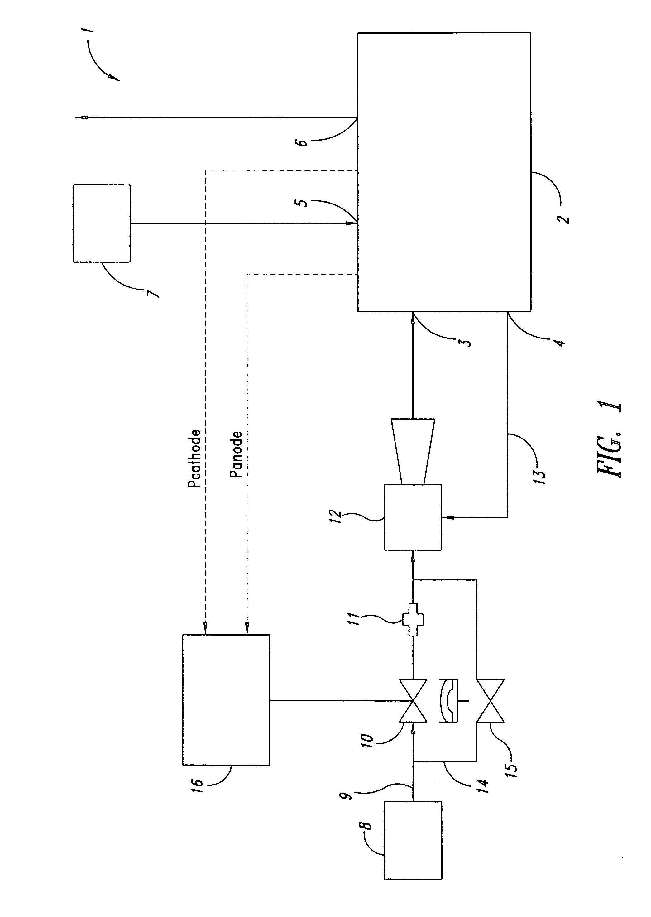 Fuel cell system with improved fuel recirculation