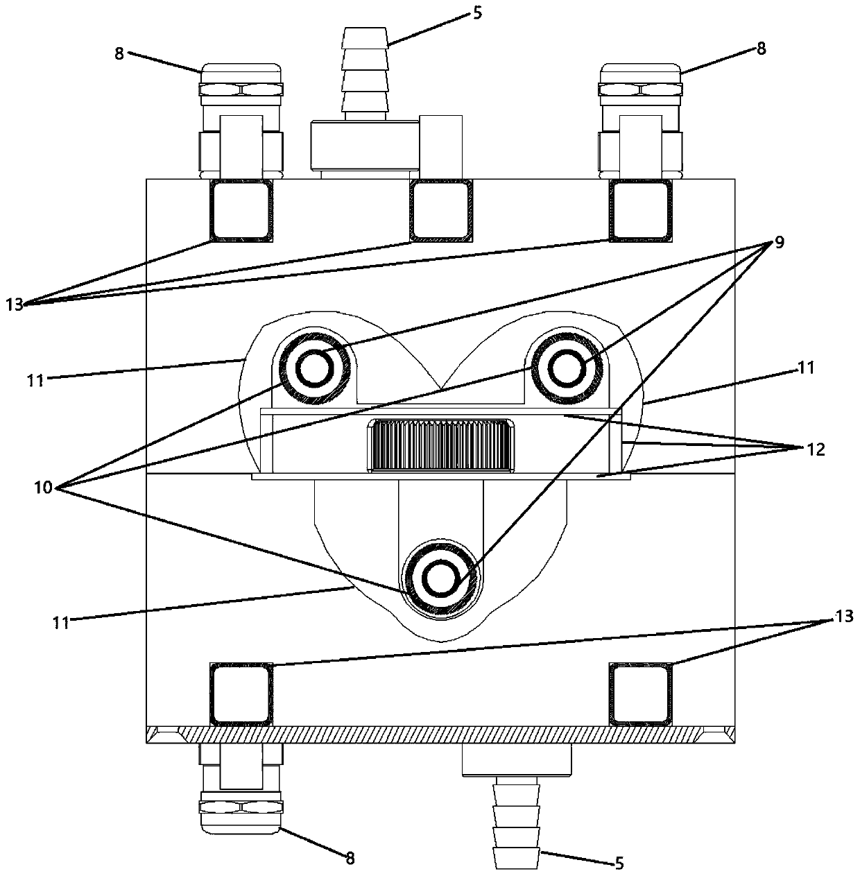 Pulse light source system for sterilization of sealing device