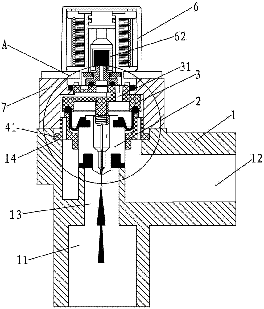 A waterway control valve structure