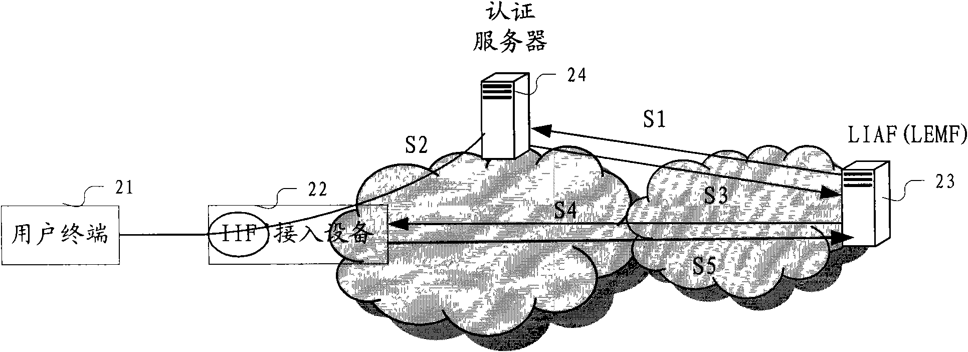 Method and device for realizing internet lawful interception