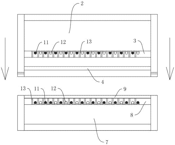 Hot pressing device for flexible solar battery component