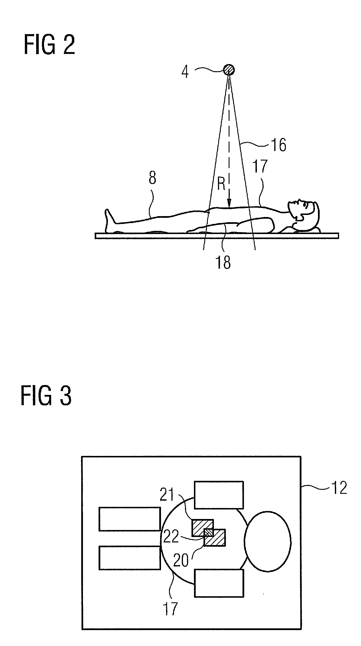 Method for monitoring the X-ray dosage administered to a patient by a radiation source when using an X-ray device, and X-ray device