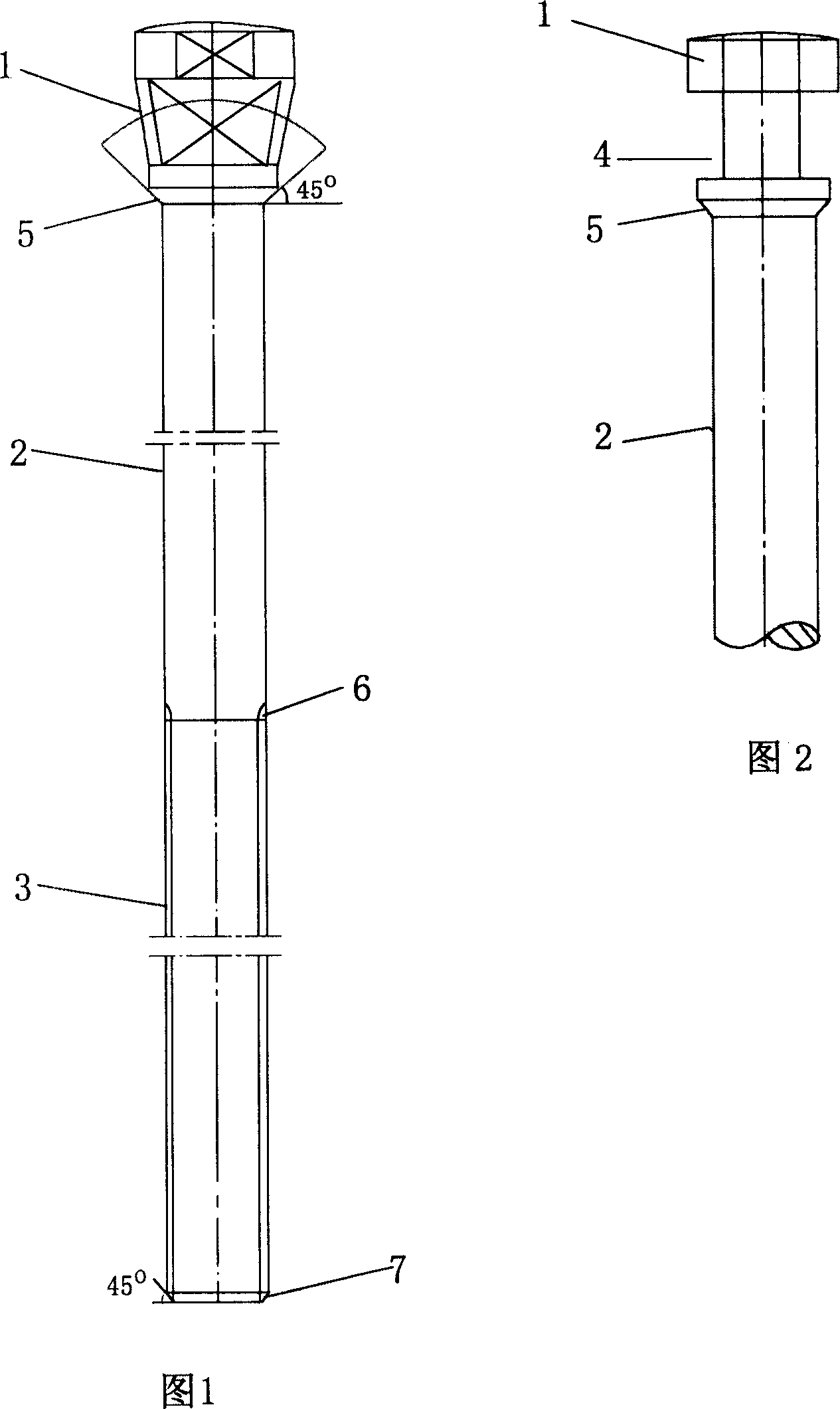 Valve rod forging and cold extruding formation process