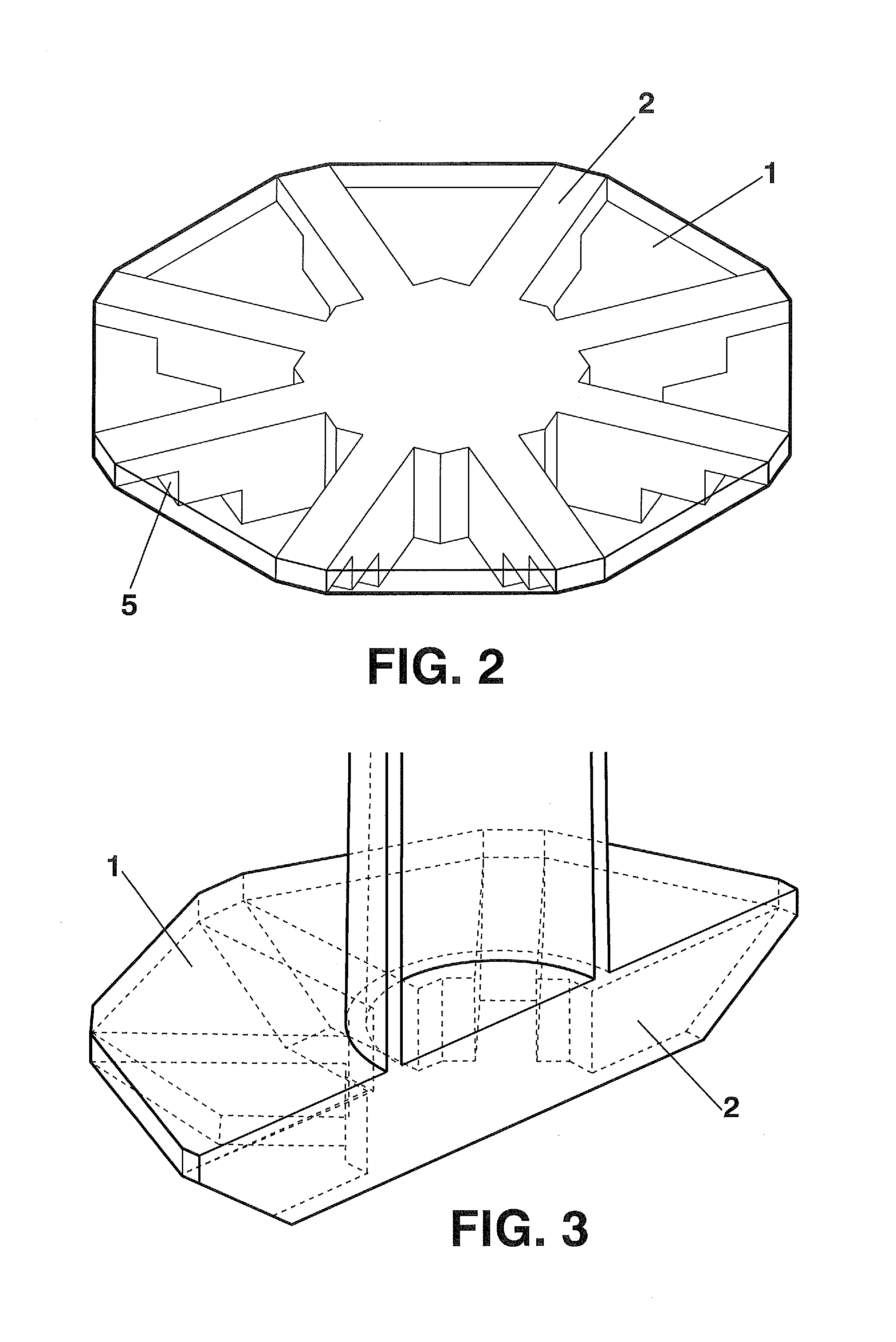 Ribbed foundation for superstructures and method for producing the  foundation