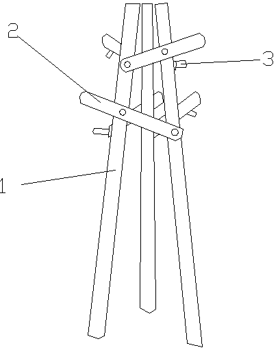 Three-leg coat stand