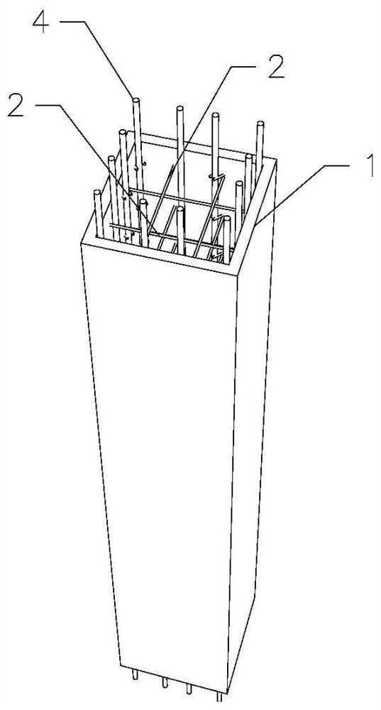 Hollow thin-wall concrete composite column