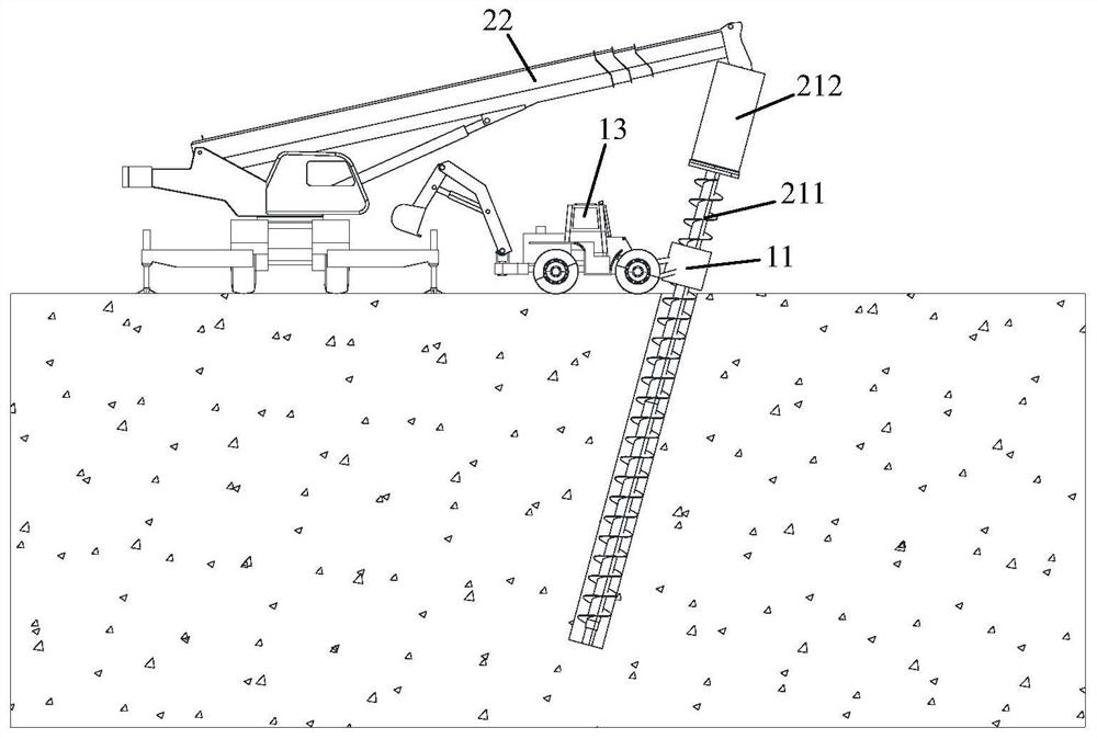 Guiding device for SMW construction method pile construction and SMW construction method pile construction equipment and method