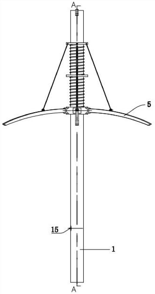 A street lamp capable of shading the sun and rain