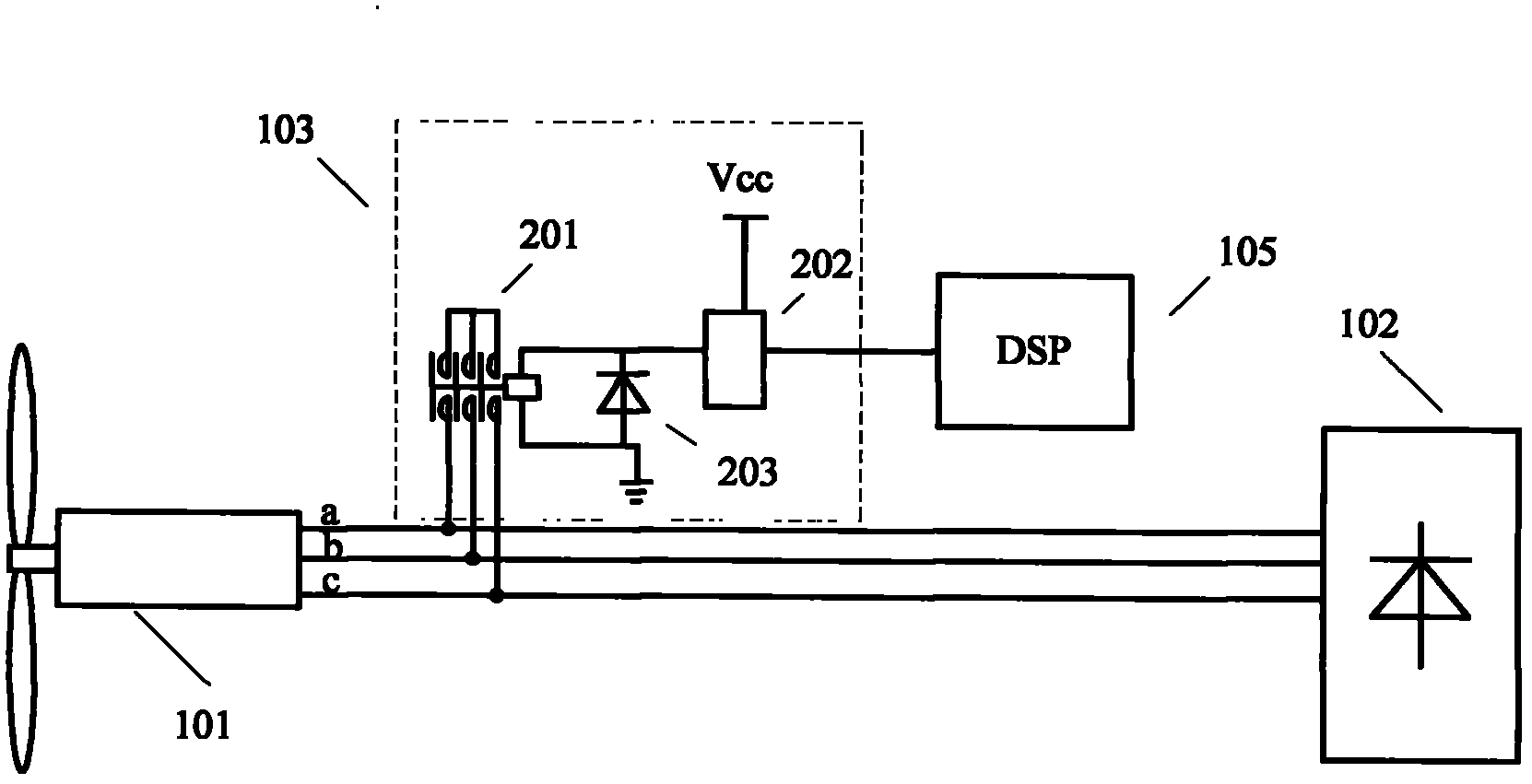 Small wind power generation power controller