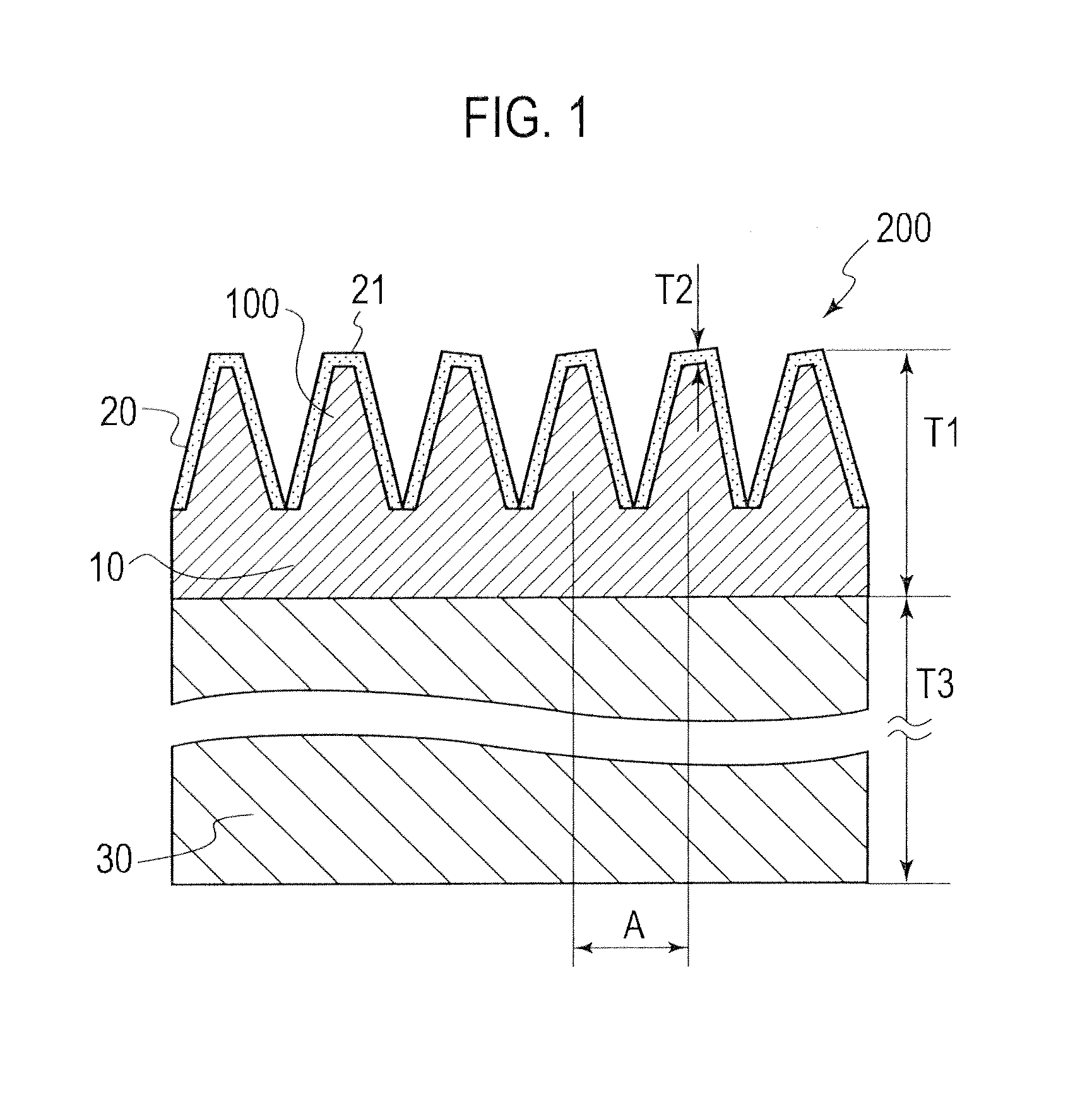 Water repellent film and component for vehicle including the film