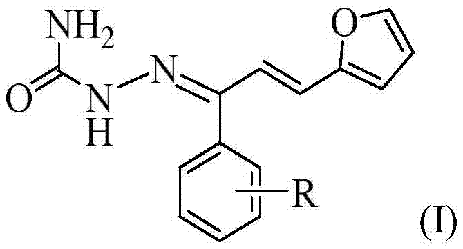 Semicarbazone compound and preparation method and application thereof