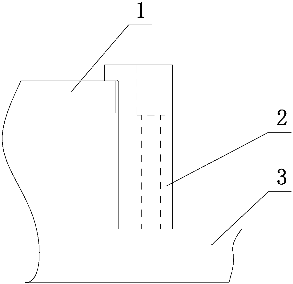 Limiting structure for limiting displacement of mould floating template