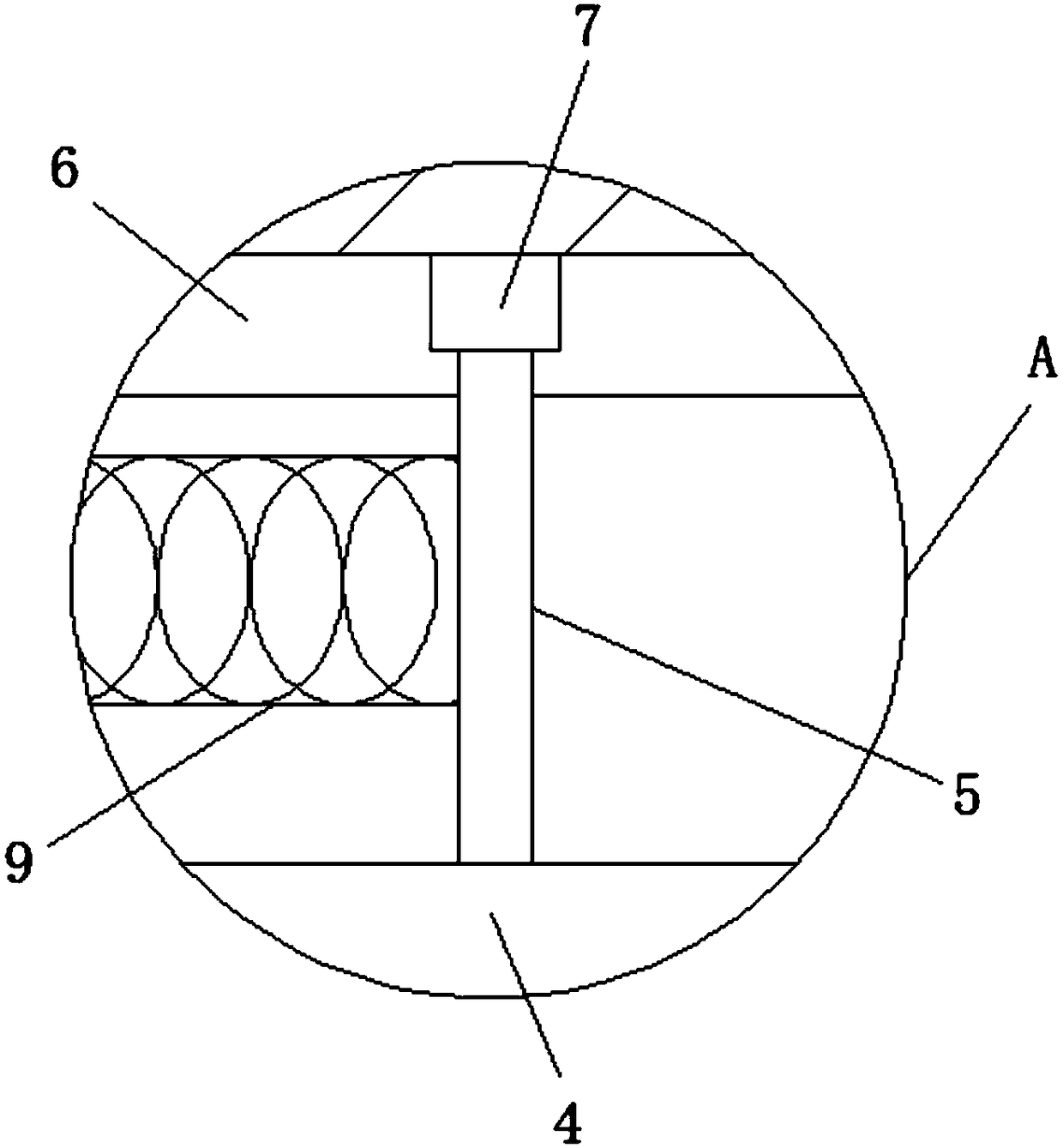 Device for preventing glass cup from falling down