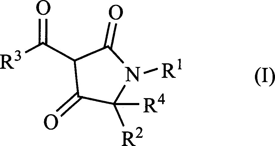 3-acyl-pyrrolidine-2,4-diketo compound and herbicidal activity
