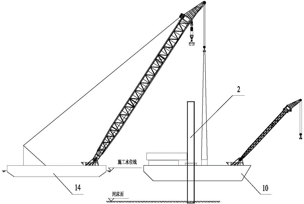 Precise positioning method for large-scale steel open caisson