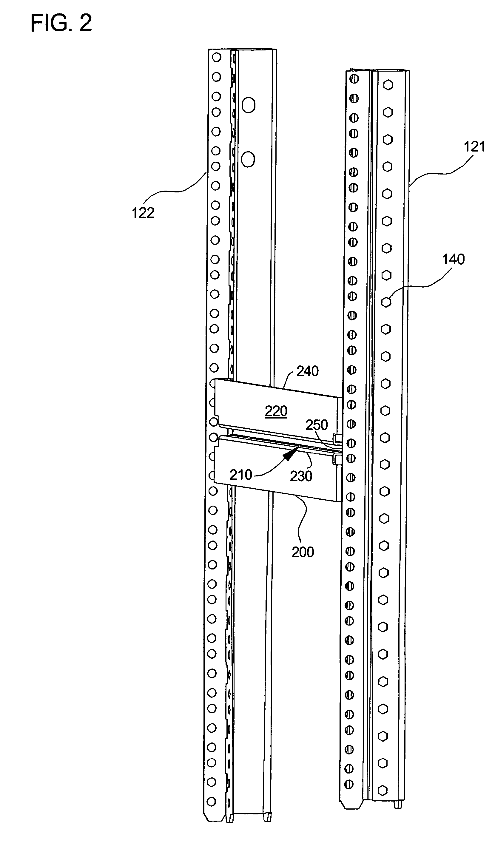 Apparatus and method for mounting a device to a rack system