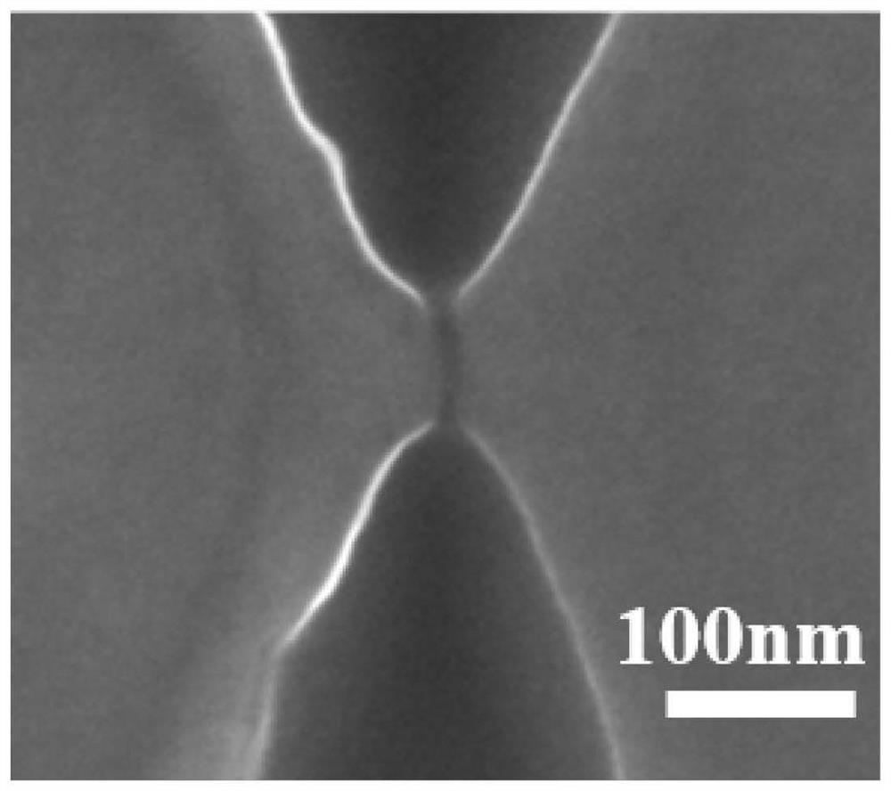 A femtosecond laser-based preparation method for cracked nano-gap structure