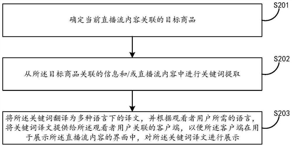 Cross-border live broadcast processing method and electronic equipment