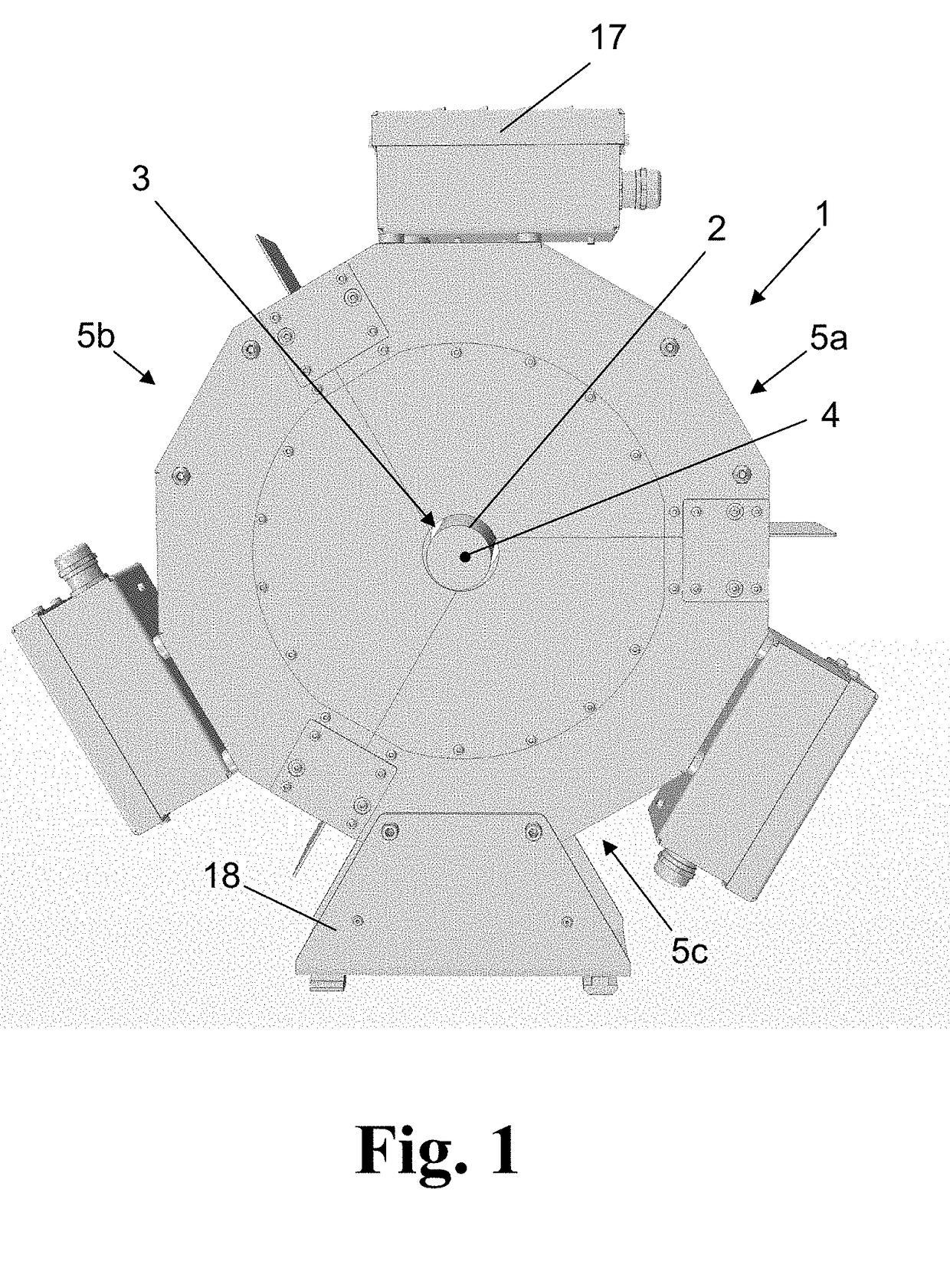 Device for irradiating a cylindrical substrate