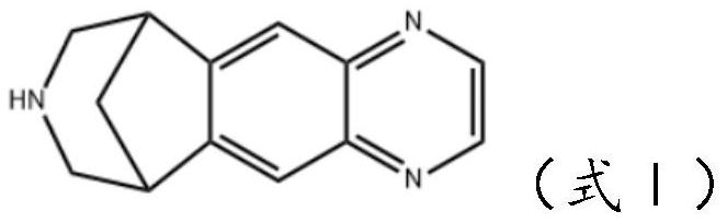 Varenicline transdermal solution as well as preparation method and application thereof