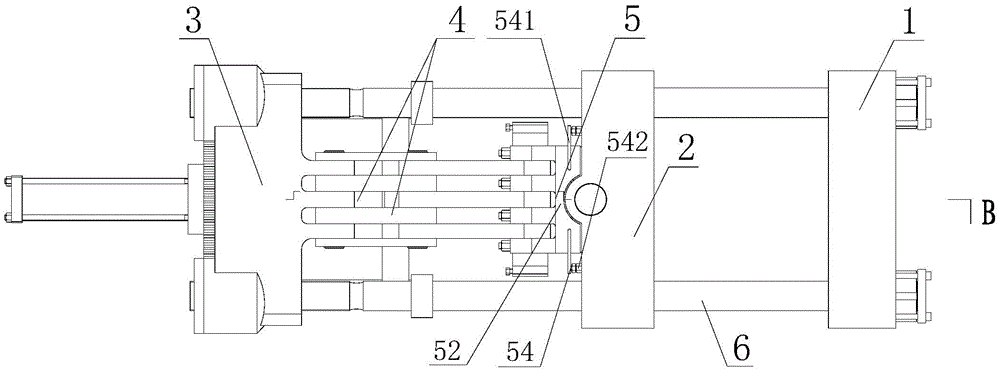 Automatic universal mold clamping mechanism for die casing machine or injection molding machine