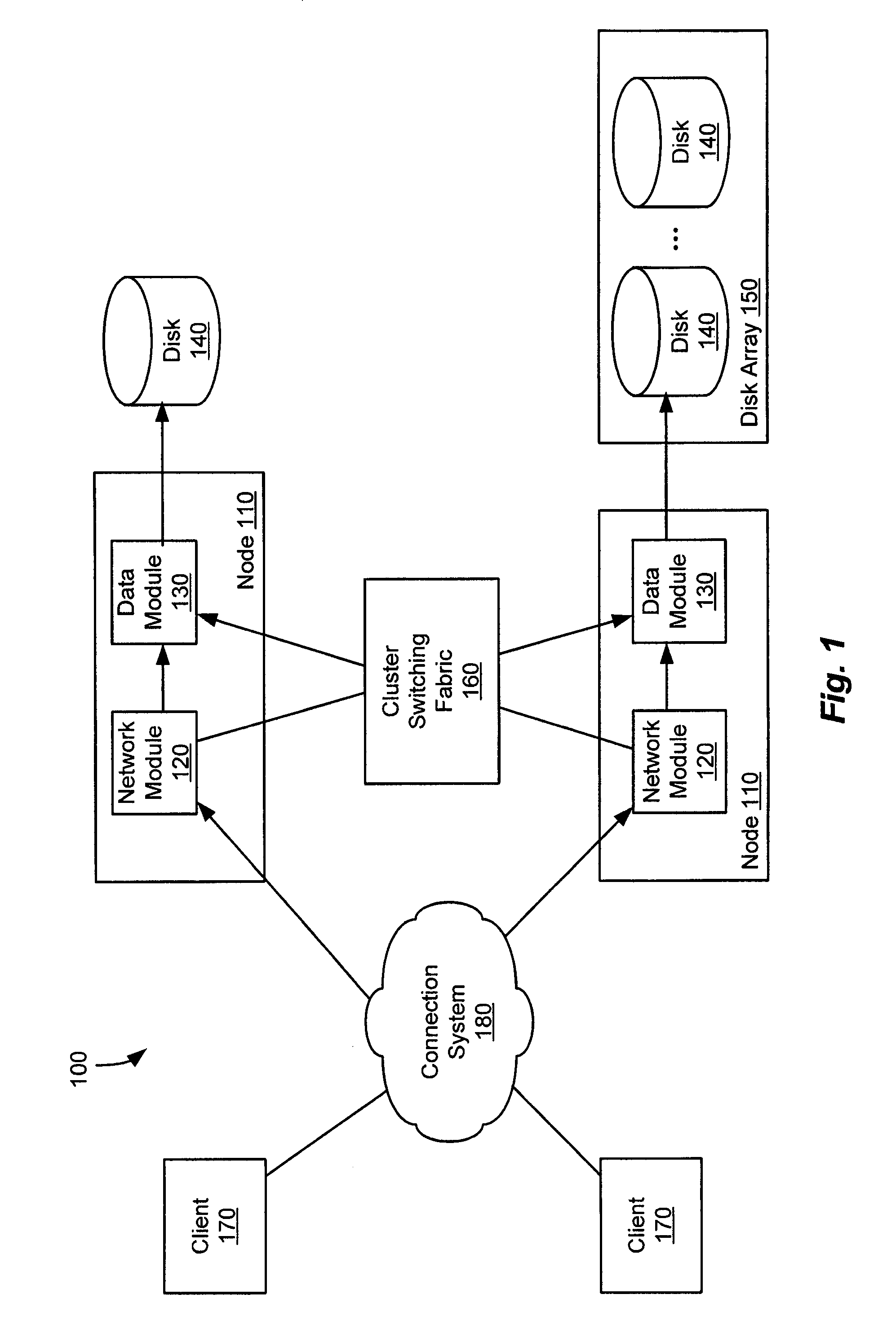 System and method for filtering information in a data storage system