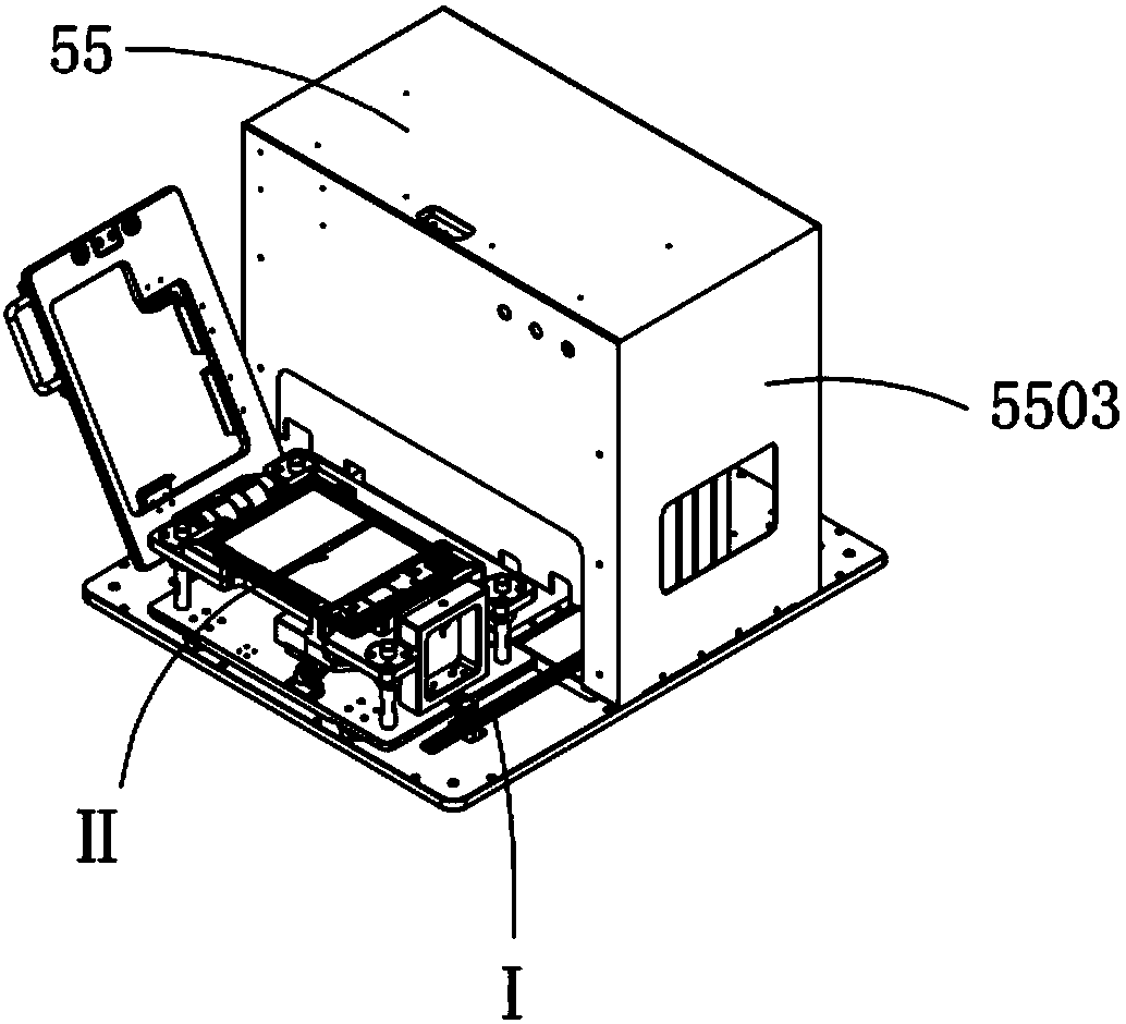 A battery pressing fixture