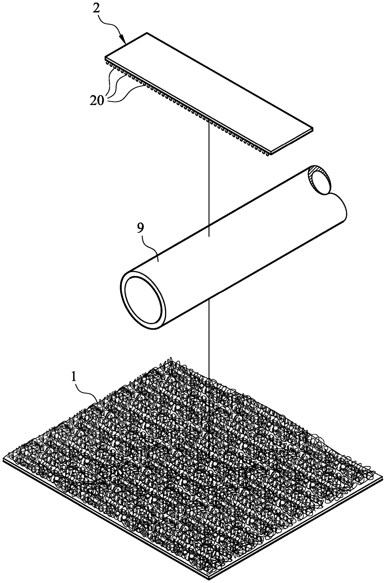 Pipeline fixing structure