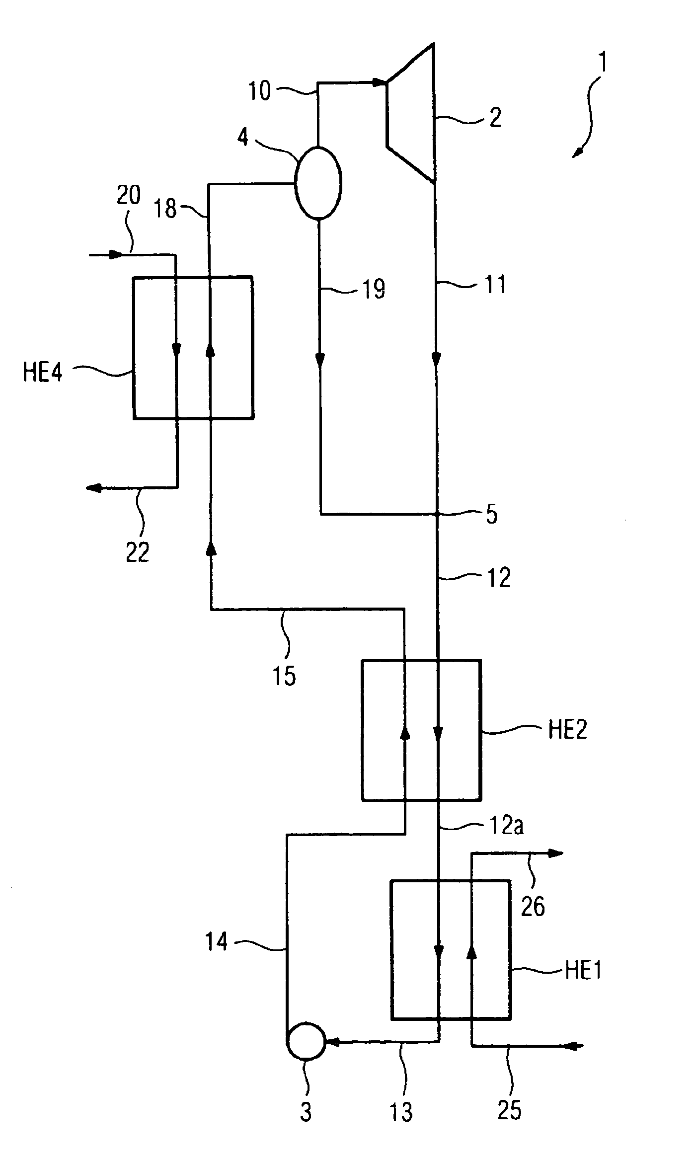 Method and device for carrying out a thermodynamic cyclic process