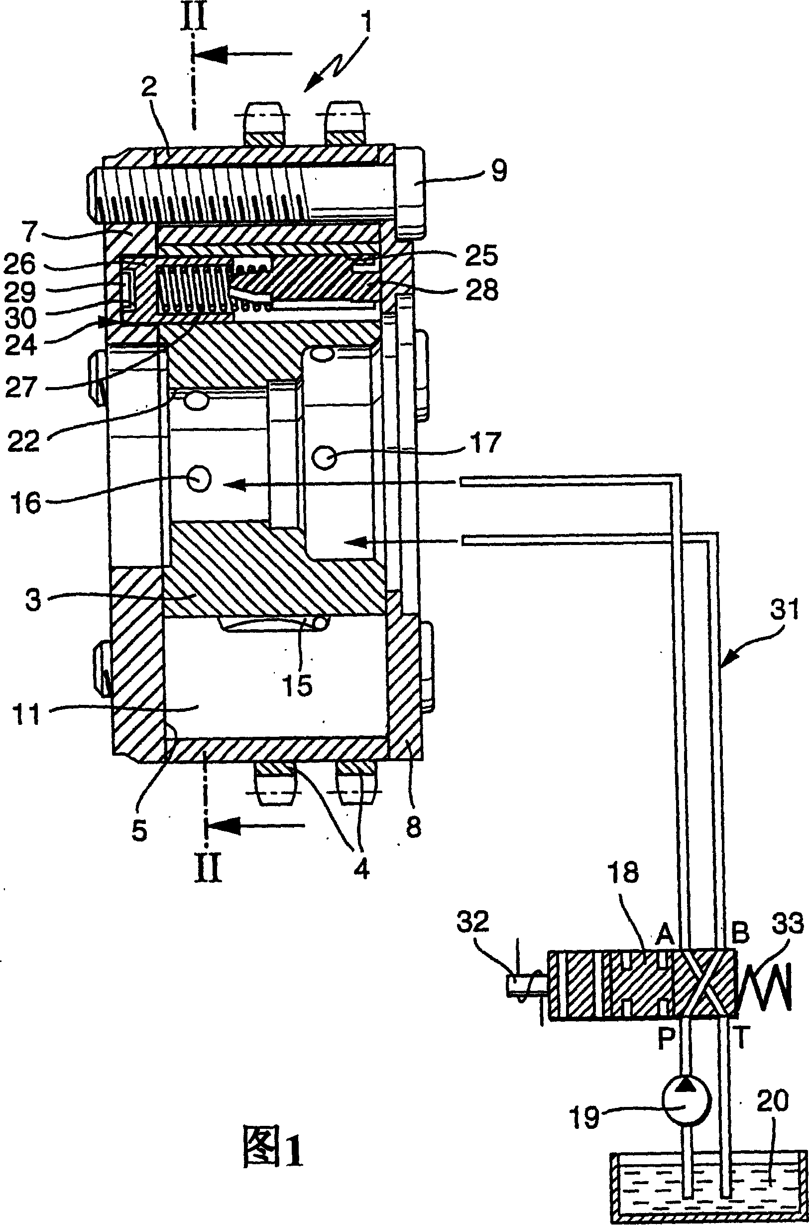 Control valve for a device to modify the timing of an internal combustion engine
