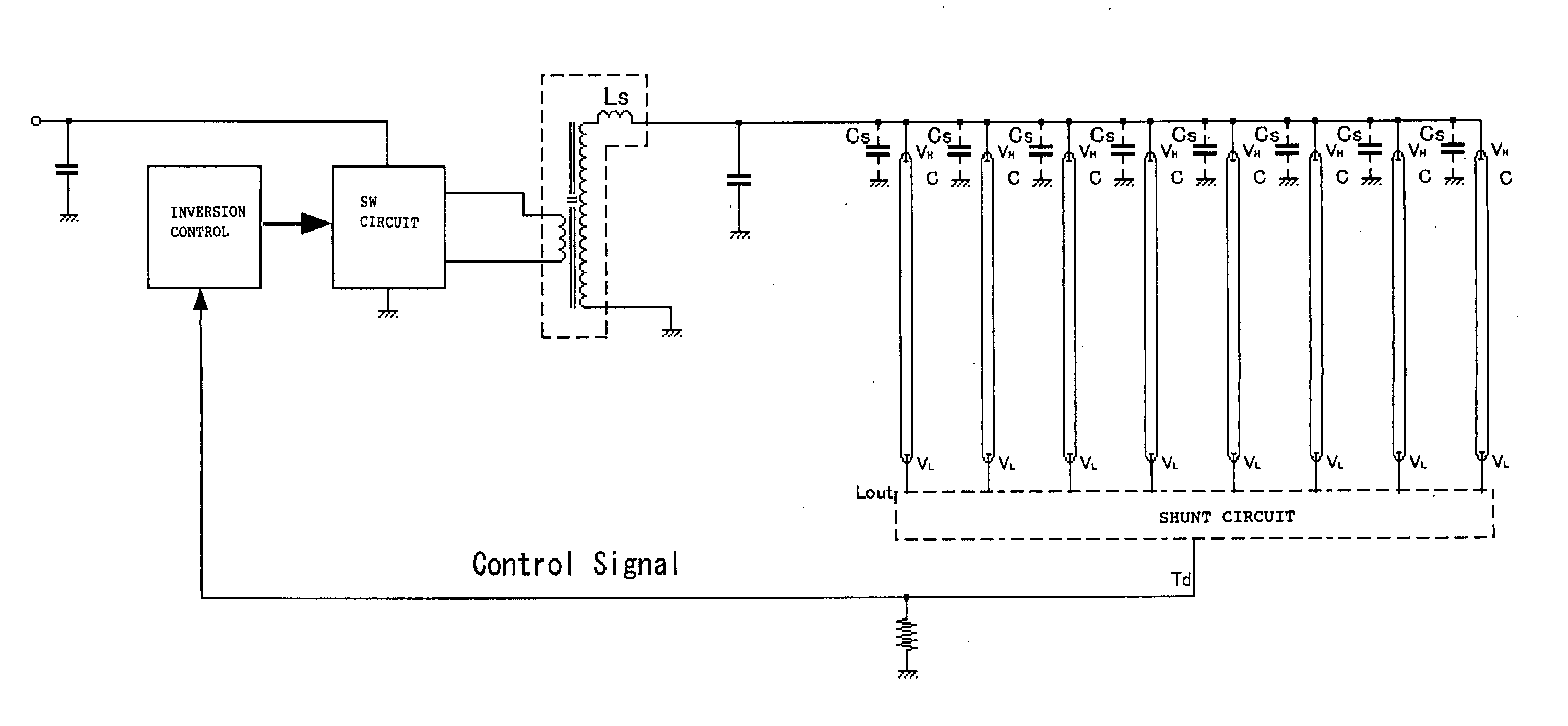 Inverter circuit for surface light source system