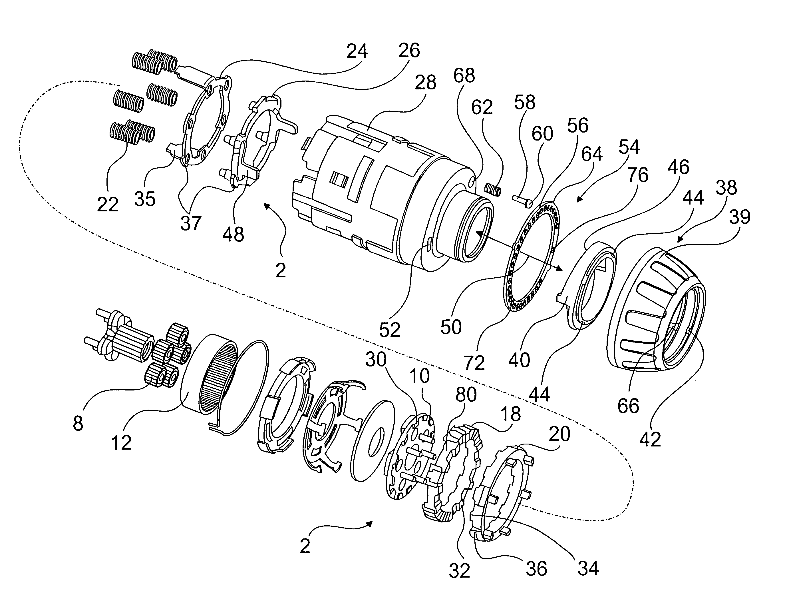 Hand-held power tool with a torque-limiting unit