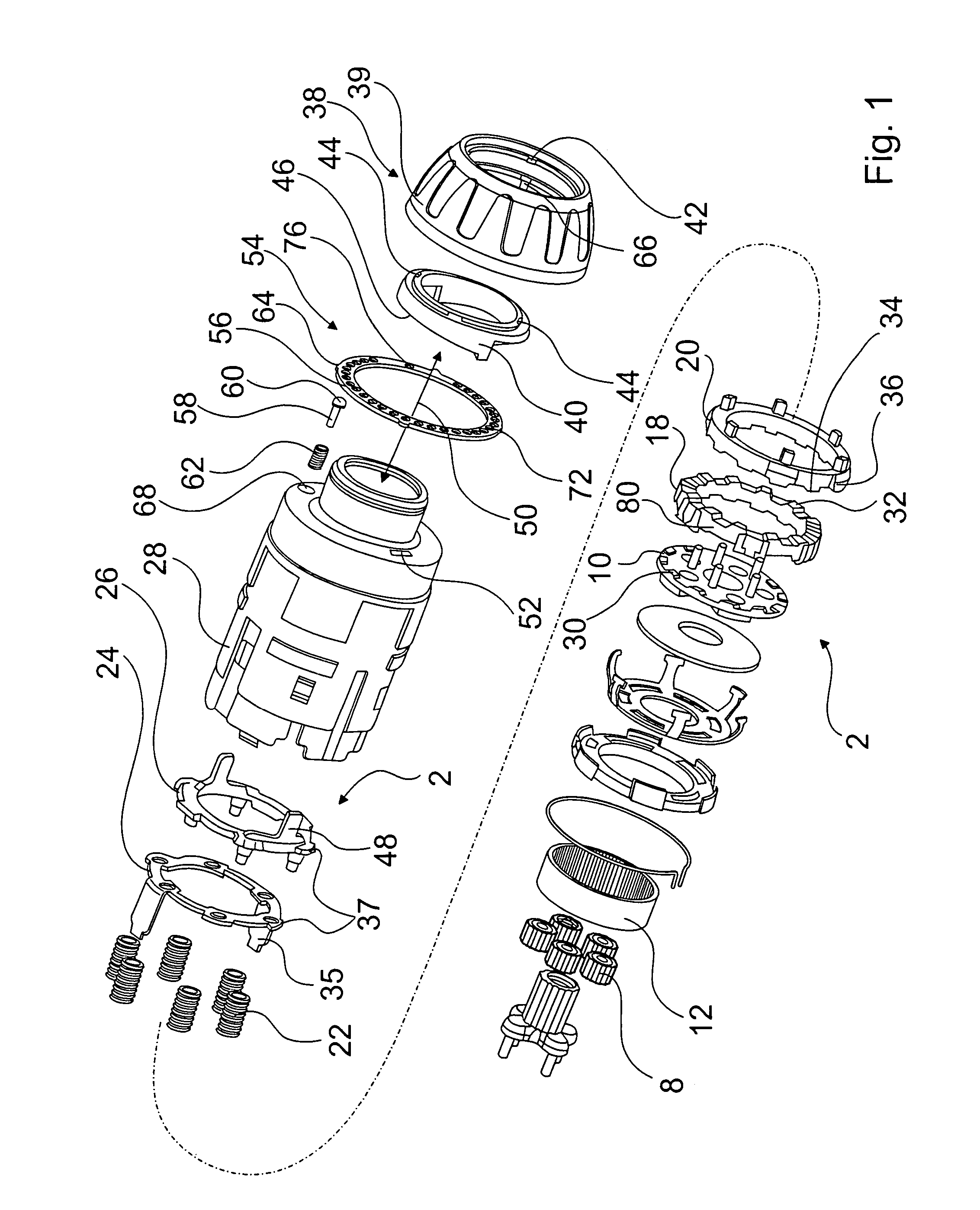 Hand-held power tool with a torque-limiting unit
