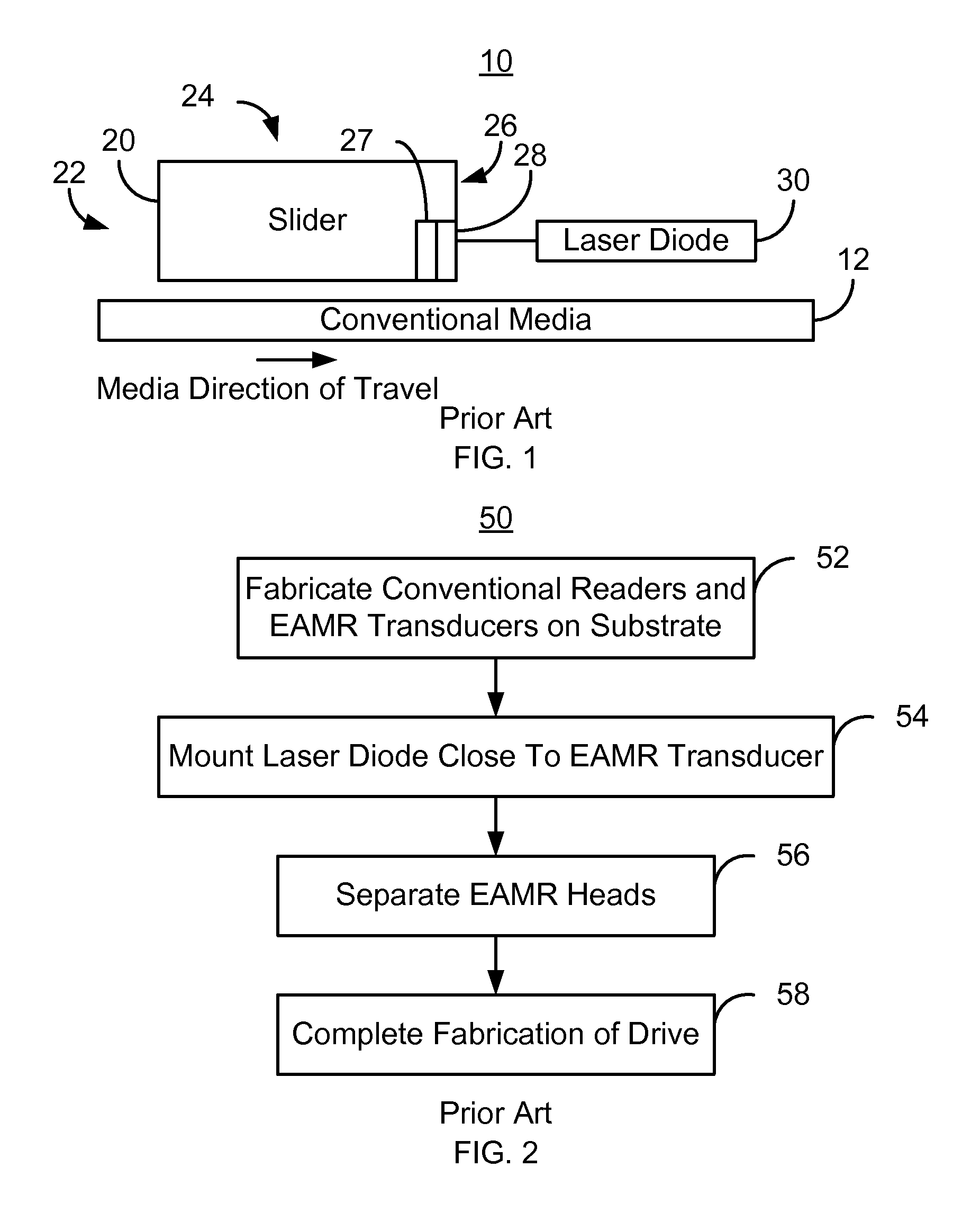 Method for providing an energy assisted magnetic recording head in a wafer packaging configuration
