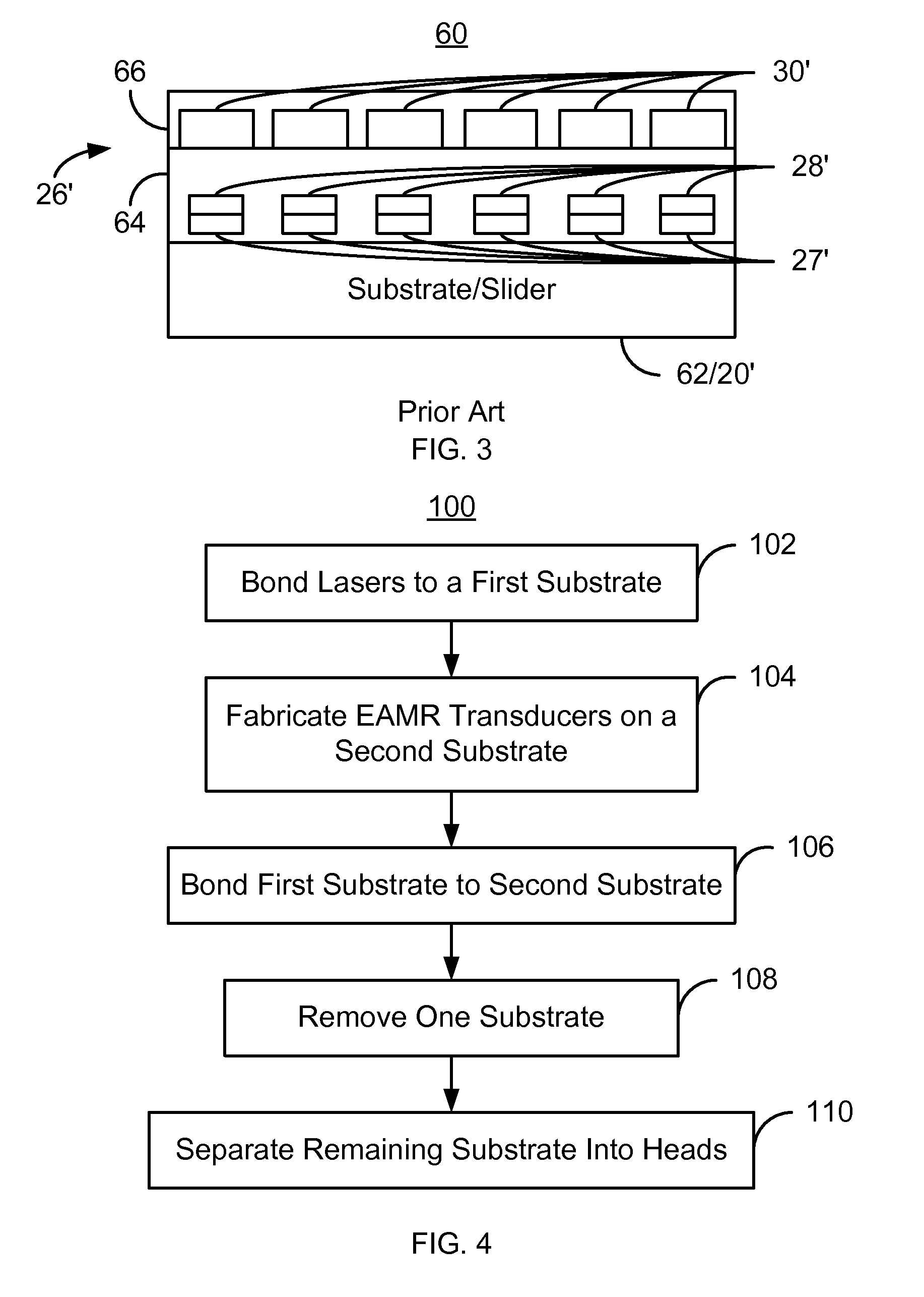 Method for providing an energy assisted magnetic recording head in a wafer packaging configuration