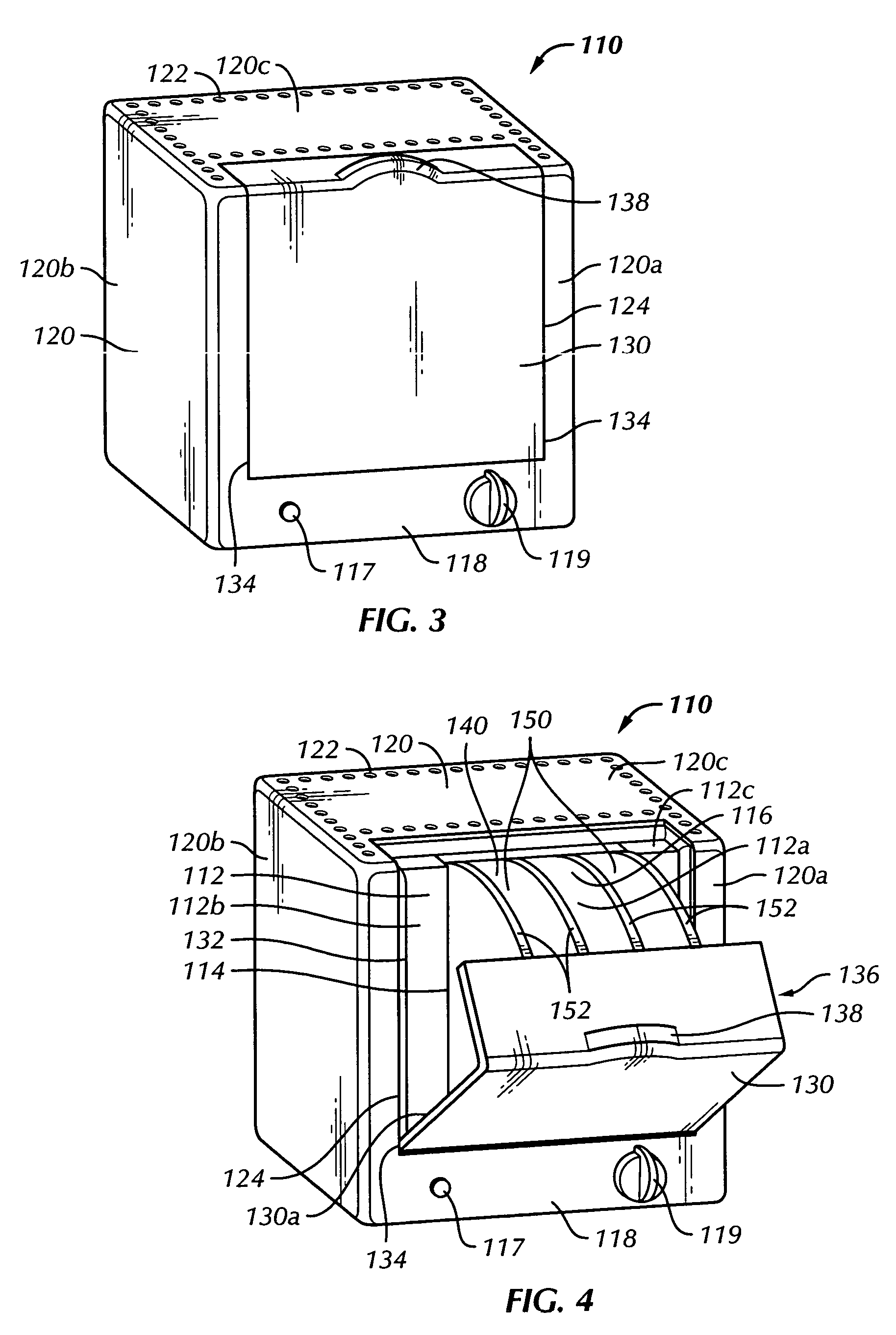 Enclosed toaster
