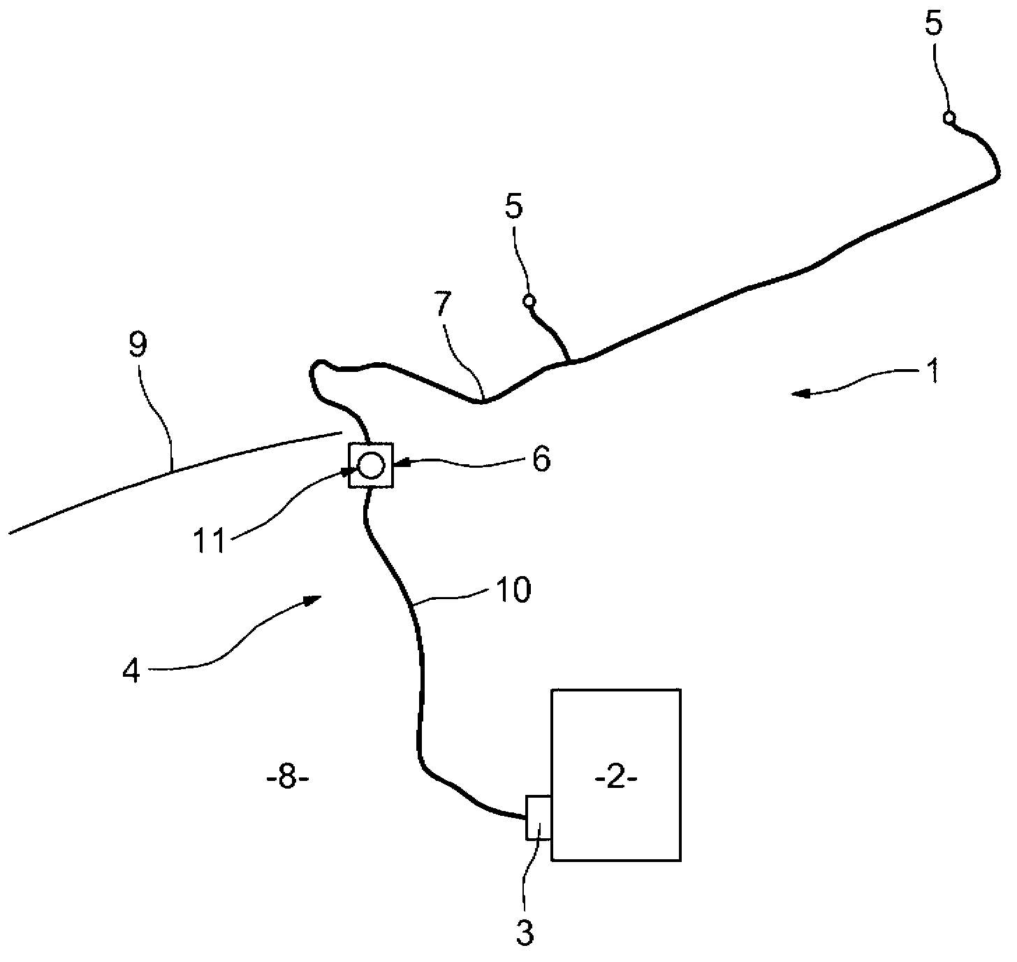Circuit for dispensing windshield washer fluid for a motor vehicle